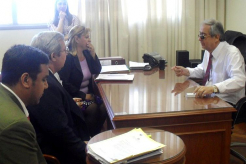 El encuentro entre el titular de la máxima instancia judicial y la directiva del Sifjupar se llevó a cabo ayer en la sede judicial de Asunción 