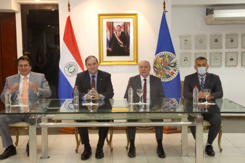 Presidente Diesel asistió a clausura del Curso de Derecho Internacional de la OEA.