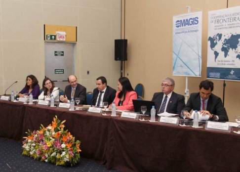El juez penal de Ejecución Víctor Bordón Palacios compartió la experiencia paraguaya en materia de cooperación internacional.