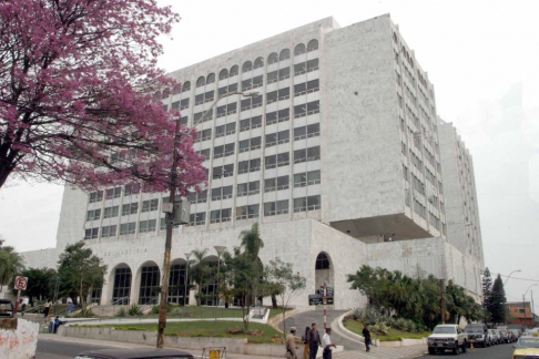 La Oficina de Ética Judicial está ubicada en el tercer piso de la sede judicial de Asunción.