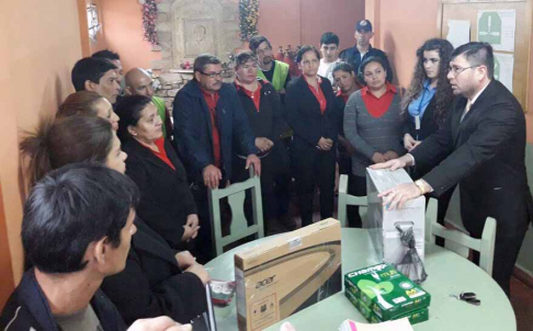 Juzgado de Ejecución realiza donaciones a instituciones de Cordillera 