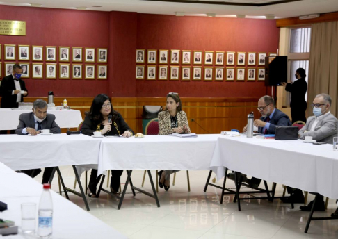 Con la participación de ministros que integran la Sala Penal de la Corte Suprema de Justicia, doctora Carolina Llanes y doctor Manuel Ramírez Candia se realizó taller sobre Comiso