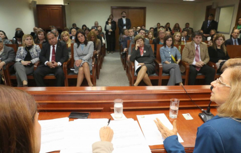 La presidenta de la Corte Suprema de Justicia, doctora Alicia Pucheta de Correa conversó con los magistrados