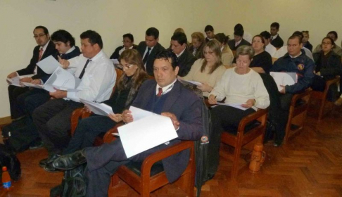 Funcionarios judiciales participaron de los cursos de capacitación.