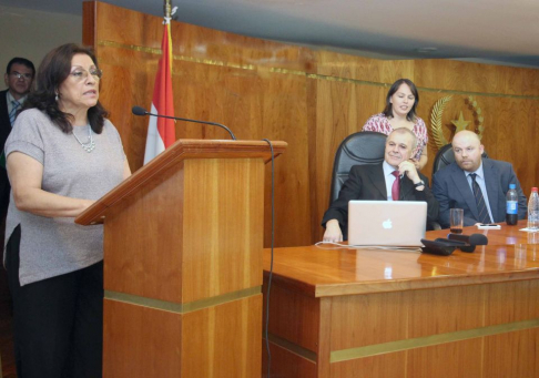 La titular de la Oficina Técnico Forense de la Corte Suprema de Justicia, doctora María Victoria Cardozo.