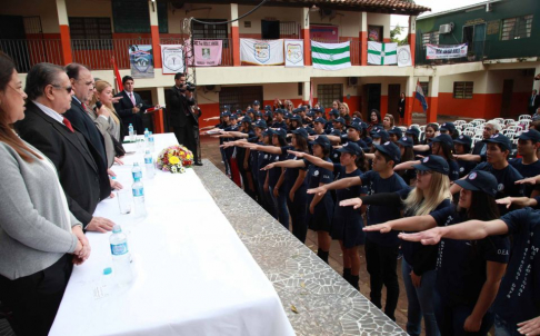 Juramento de 50 facilitadores judiciales estudiantiles de las ciudades de San Lorenzo, Capiatá, Itauguá, Ypacaraí y Ñemby.