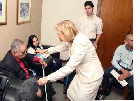 La presidenta Pucheta recibió a representantes de la Fundación Saraki y Santa Lucía.