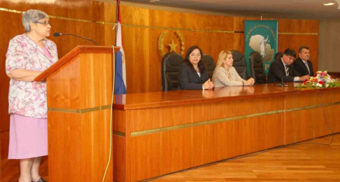 La presidenta de la Asociación de Jueces del Paraguay, doctora Valentina Núñez, agradeció la participación de los magistrados.