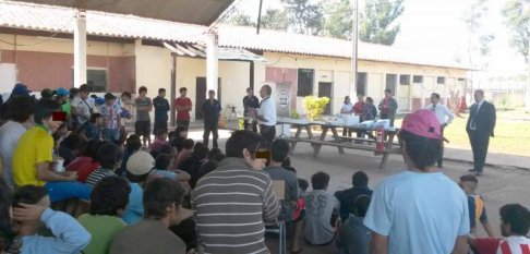 La jornada convocó a unos 47 adolescentes internos del Centro Educativo de Itauguá.