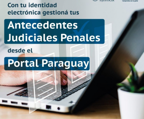 Informe de Antecedentes Judiciales disponible a través del Botón de Pago del Portal Paraguay 
