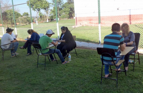 Funcionarios de la Dirección de Derechos Humanos realizaron trabajos en el Centro Educativo Sembrador de Villarrica.