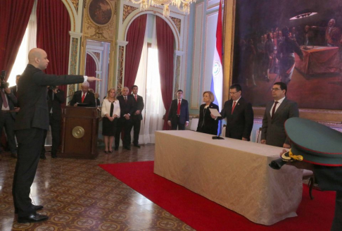 El acto de juramento se realizó ante el primer mandatario, Horacio Cartes; la presidenta de la Corte Suprema de Justicia, Alicia Pucheta; y el titular de la Cámara de Diputados, Hugo Velázquez.