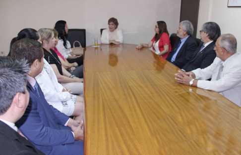La ministra de la Corte doctora Gladys Bareiro de Módica realizó diversas reuniones.