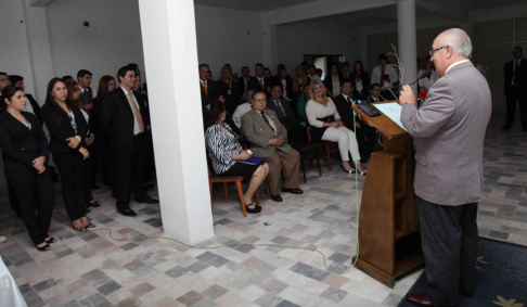 El acto inaugural contó con la presencia del ministro encargado de la Dirección de Contaduría, doctor Miguel Óscar Bajac.