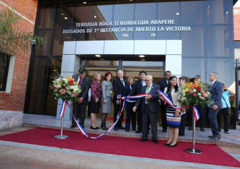 Se inauguró la sede judicial que albergará a los Juzgados de Primera Instancia de Puerto Casado.