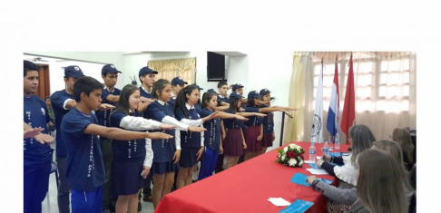 Juramento de nuevos facilitadores judiciales estudiantiles de la Cirunscripción Judicial de Ñeembucú.