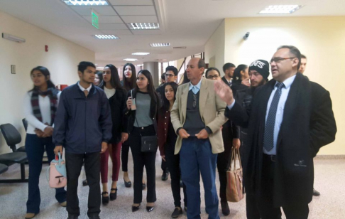 Estudiantes de la carrera de Derecho visitaron las instalaciones del Palacio de Justicia ubicada en el Departamento de San Pedro.