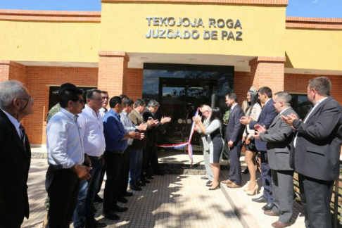 Se realizó la inauguración del Juzgado de Paz de la ciudad Sargento José Félix López (ex Puentesiño)