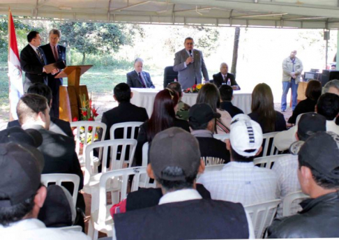 Aspecto del día de gobierno judicial desarrollado en Yasy Kañy el pasado 11 de julio  que contó con la presencia del presidente de la Corte, doctor Antonio Fretes, y el ministro doctor Víctor Núñez.
