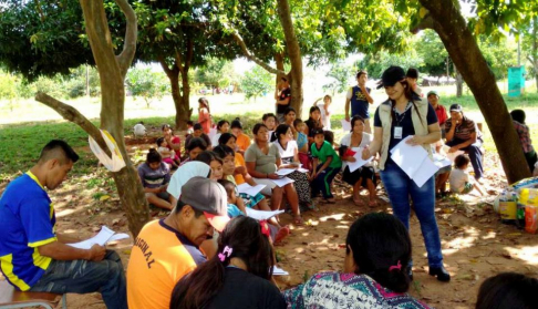 Facilitadores judiciales indígenas Aché del Departamento de Canindeyú recibieron capacitación sobre derecho ambiental.