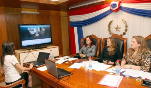 La videoconferencia se realizó con el fin de consolidar los proyectos que hacen referencia a los mecanismos de solución de conflictos.