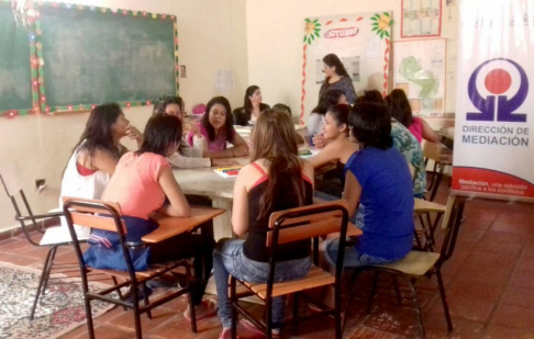 La actividad se desarrolló en el centro de privación de libertad de adolescentes mujeres “Virgen de Fátima”.