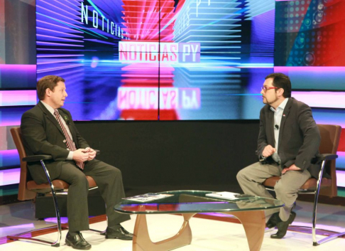El magistrado Alberto Martínez Simón brindó una entrevista al canal Noticias Py sobre el cumplimiento del uso del expediente y trámite electrónico judicial.
