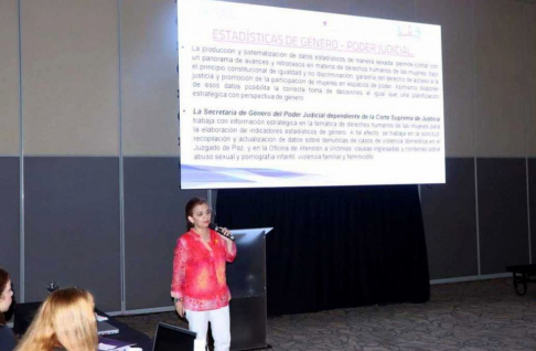 La doctora Silvia López Safi, en representación de la Secretaría de Género, formó parte del Panel en la Jornada Inaugural del Curso Internacional de Cumplimiento de Sentencia de la Corte Interamericana de Derechos Humanos y Políticas Públicas.