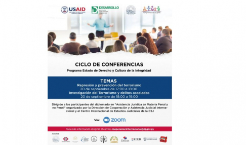 Conferencia virtual sobre prevención del terrorismo y delitos asociados