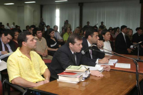 Durante la audiencia oral y pública del caso Cecilia Cubas.