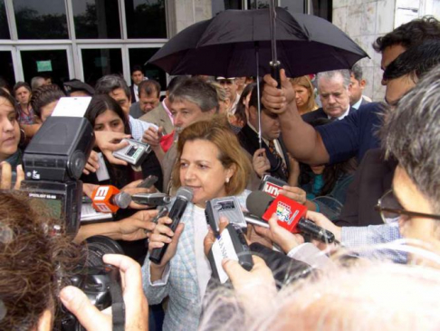 La presidenta de la Corte Suprema de Justicia, doctora Alicia Pucheta de Correa dialogó con representantes del gremio de periodistas