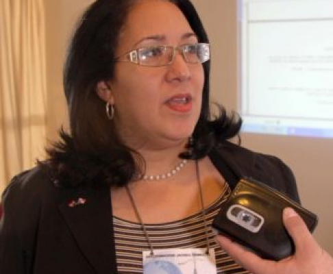 La representante del Centro de Estadísticas Judiciales del Poder Judicial de Panamá, Sonia Arbeláez explicó los alcances del sistema de estadísticas.