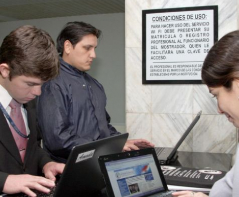 El servicio Wi Fi se puede utilizar en la planta baja del Palacio de Justicia de Asunción
