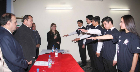Con presencia de autoridades locales, juraron 5 nuevos facilitadores estudiantiles en Atyrá.