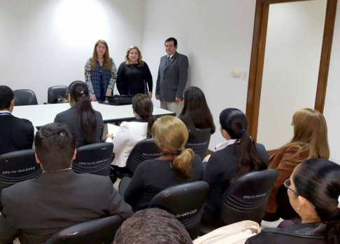 En la sede judicial de Coronel Oviedo, Circunscripción Judicial de Caaguazú, se realizó la jornada de capacitación sobre la aplicación de la Acordada N° 1023/15.