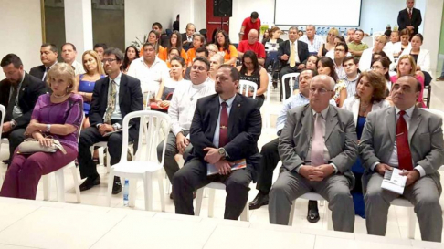 El ministro de la Corte, Miguel Oscar Bajac participó del lanzamiento de la campaña en la SENAD