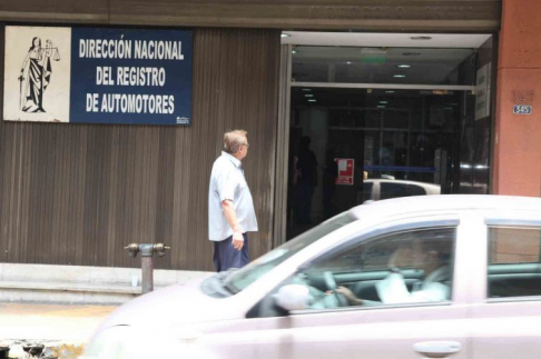 Sede del Registro de Automotores en Asunción.