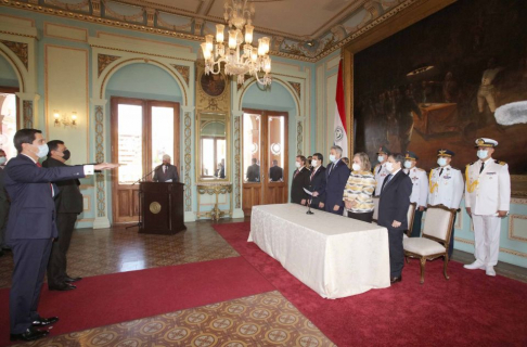 El vicepresidente de la Corte Suprema de Justicia, Alberto Martínez Simón, participó en representación del Poder Judicial en el juramento de los nuevos ministros.