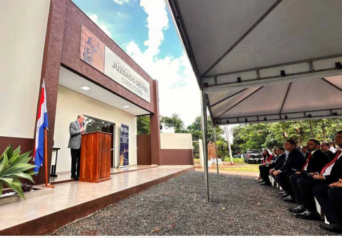 Presidente de la Corte inauguró el Juzgado de Paz en Cerro Corá.