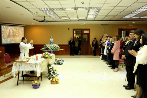 En conmemoración a la Virgen María Auxiliadora se realizó la misa eucarística en el Salón Auditorio del Palacio de Justicia de Asunción.