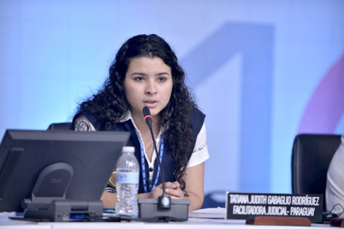 Participación de la facilitadora judicial Tatiana Judith Gabaglio Rodríguez, en la Asamblea General de la OEA desarrollada en la República Dominicana.
