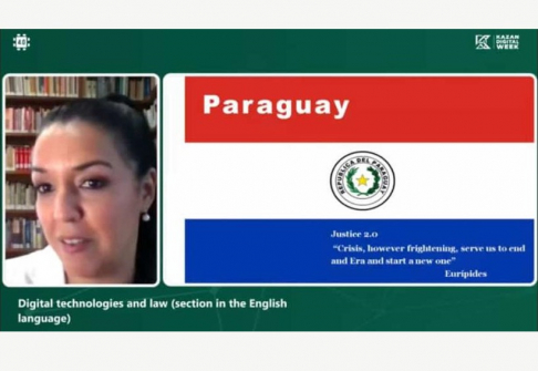 Magistrada compartió sobre la implementación del Expediente Judicial Electrónico en Paraguay en el “Digital Technologies and Law”.