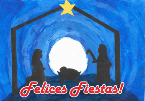 La tarjetitas navideñas fueron elaboradas por los niñas y niñas de las guarderías judiciales de Luque y San Lorenzo.