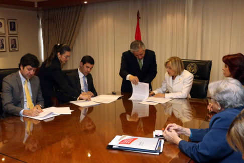 Autoridades Judiciales firmaron convenios con varias instituciones públicas.