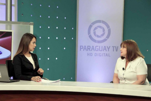 La entrevista se realizó en el programa "Paraguay Noticias", de Paraguay TV.