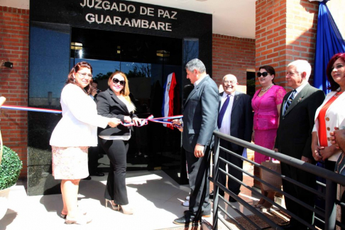 Inauguración del Juzgado de Paz de Guarambaré.