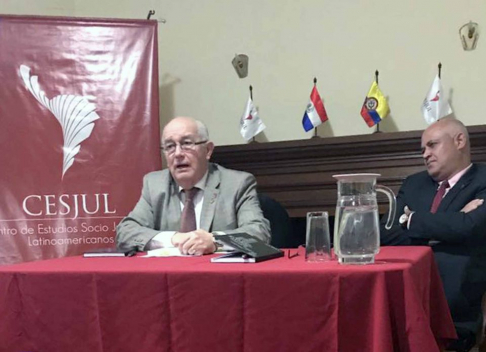 Ministro de la Corte Suprema de Justicia, Miguel Oscar Bajac, visitó la ciudad de Bogotá, Colombia.