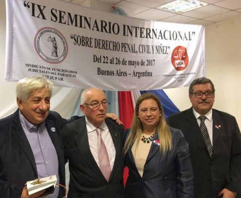 El ministro Miguel Óscar Bajac habló en el IX Seminario Internacional sobre Derecho Penal, Civil y Niñez.
