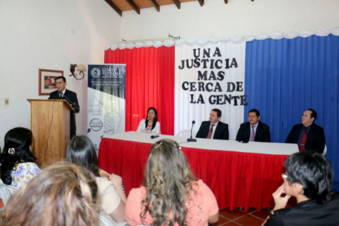 El juez de Paz del lugar, abogado Efrén Villalba, destacó el esfuerzo realizado por las autoridades del Consejo de Administración de la CSJ.