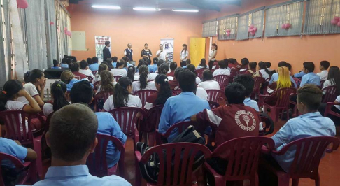 La actividad desarrollada en Canindeyú contó con la participación de más de 1500 estudiantes